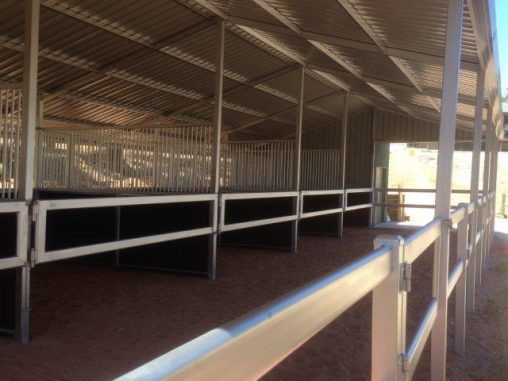Stables /Yards covered can be opened to make large stall or closed for stable